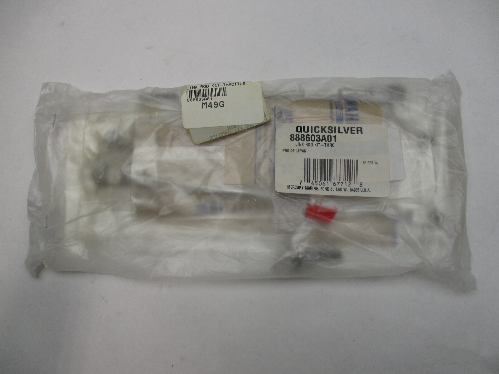 OEM Mercury Quicksilver Throttle Link Rod Kit 888603A01