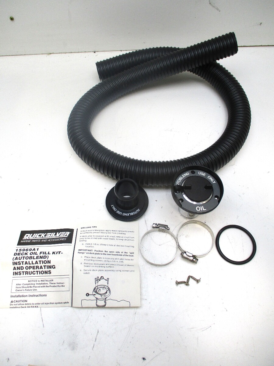 15969A1  Mercury Mariner Autoblend Outboard Boat Marine Oil Deck Fill Kit GBP006636