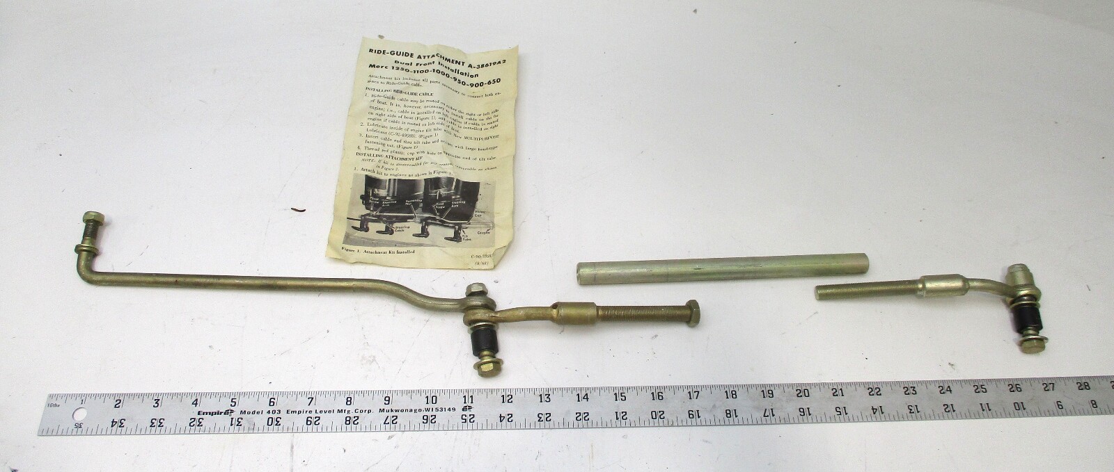 38619A2 Mercury Ride Guide Dual Front Attachment Kit For Merc 900-1250 & 650 4cyl GBP006657
