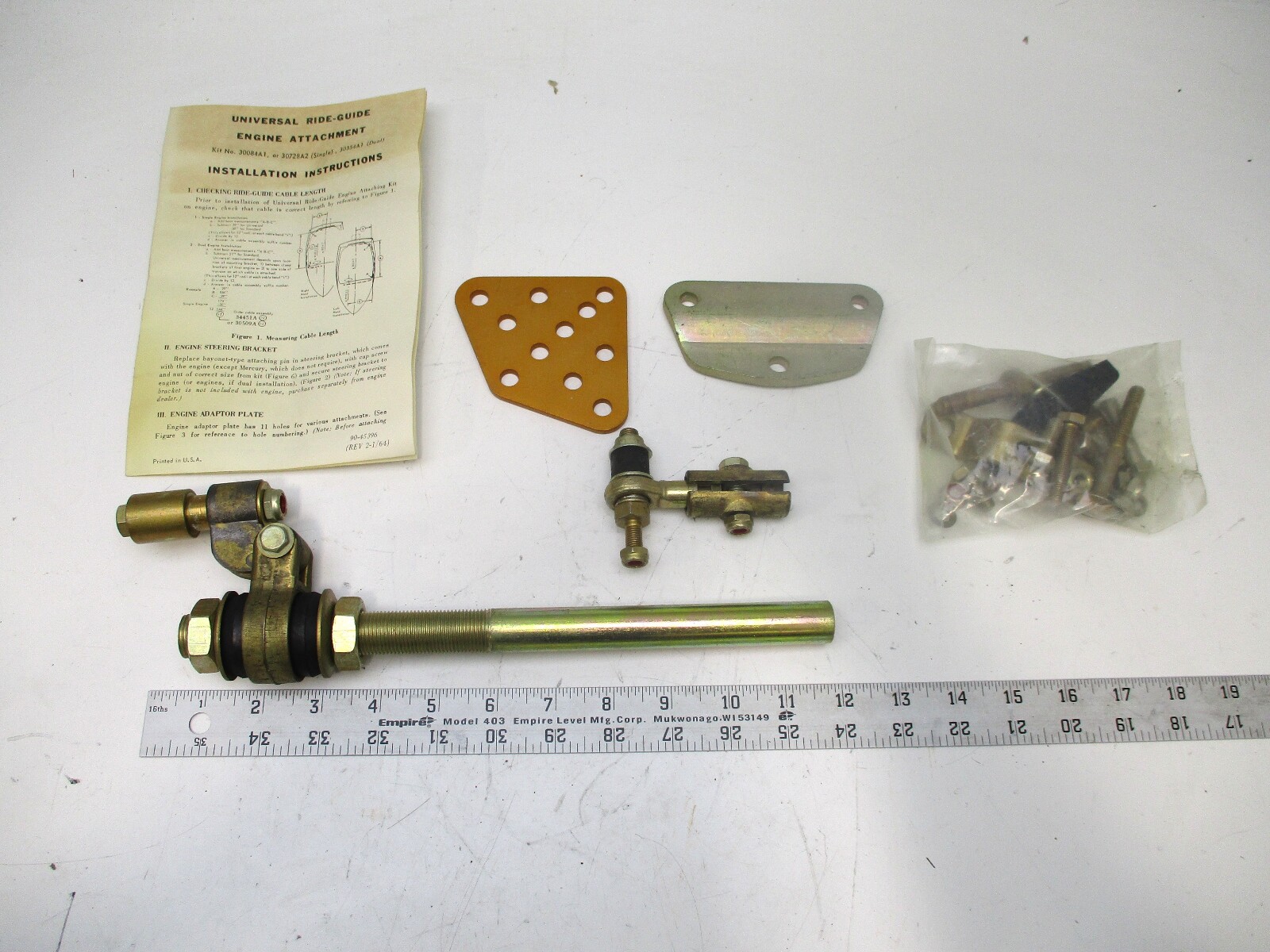 30084A1 Vintage Mercury Ride Guide Universal Engine Attachment Kit GBP006658