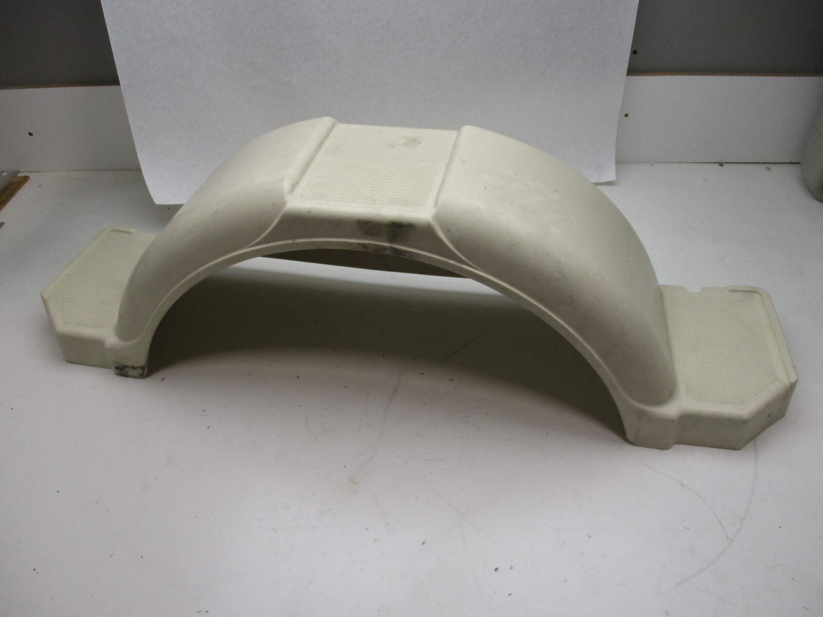White Poly Boat Trailer Fender  43 1/4