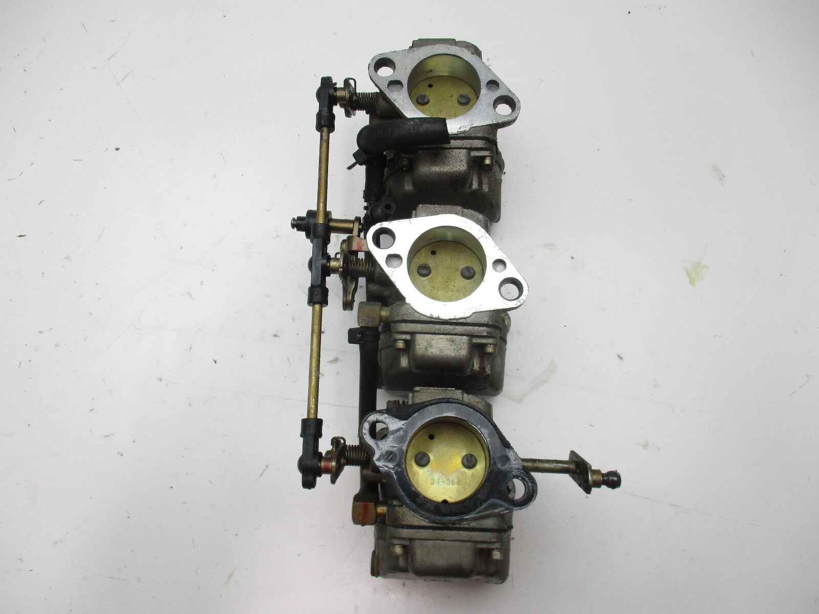 824902T16 T17 T18 Carburetor Set Mercury 50 HP Outboard WME 68  FOR PARTS ONLY!
