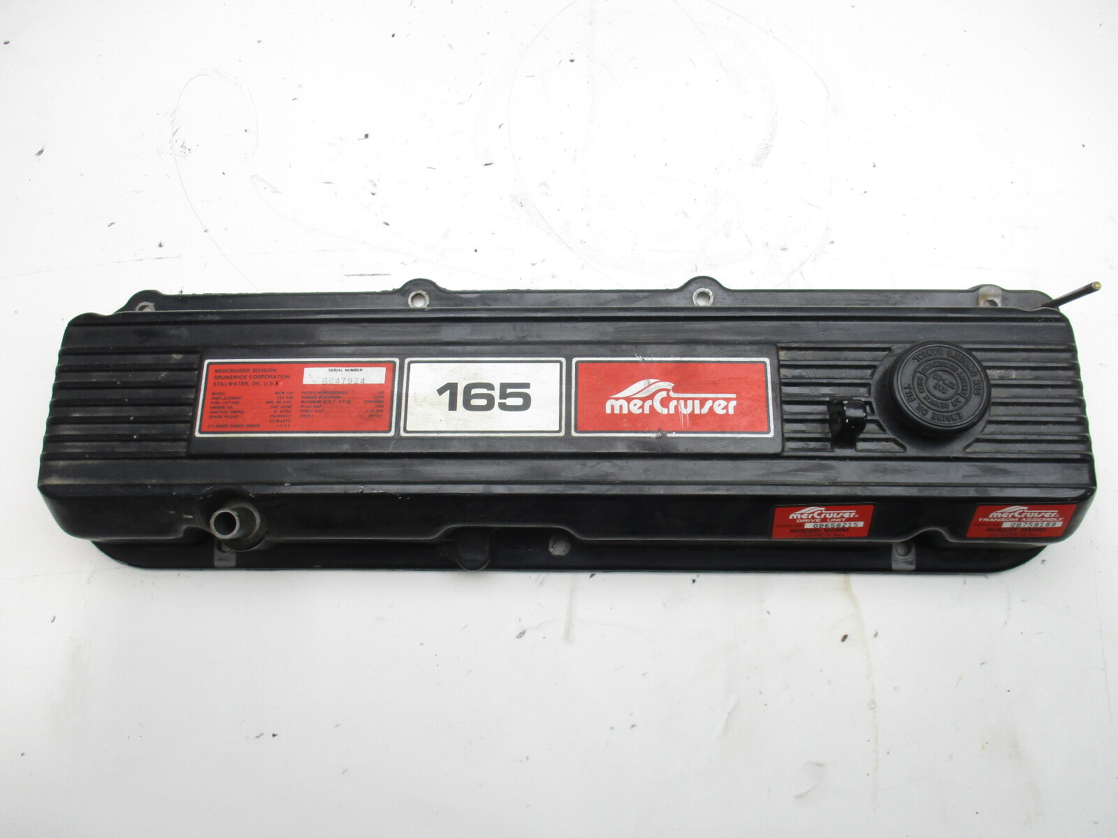 41638A1 Mercury Mercruiser 3.7 224 4 Cyl Stern Drive Rocker Valve Cover 1983-89 GBP007113