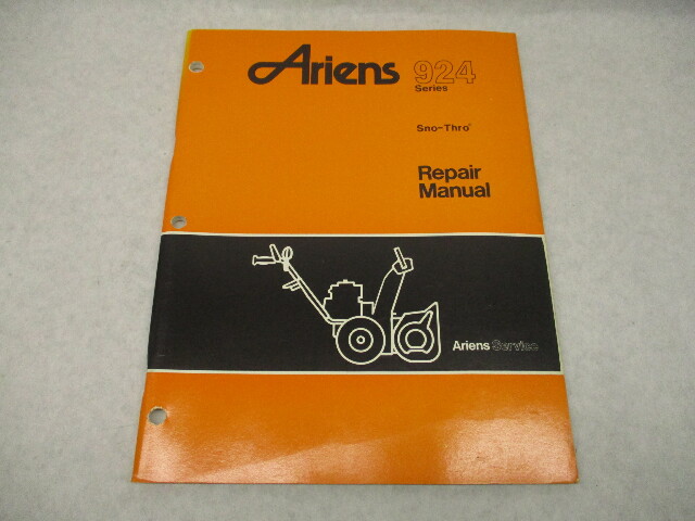 RM-924 1987 Ariens 924000 Series Sno-Thro Throwers Repair Manual