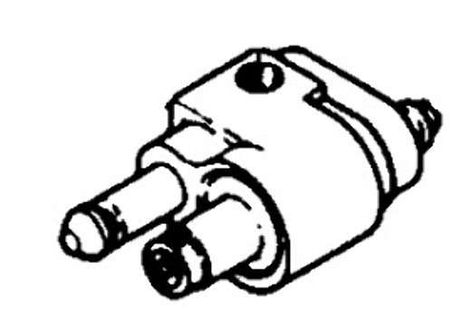 14187M New Mercury Mariner 4-55 HP Old Style Straight Fuel Line Connector