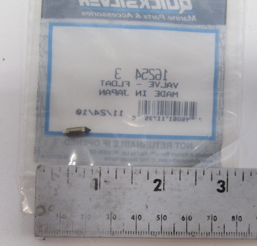 162543 For Mercury Mariner 4-6 HP 4-Stroke Outboard Carb Float Valve
