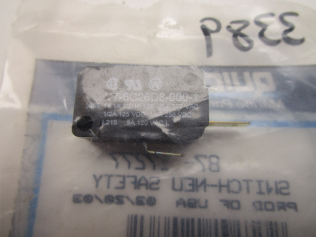 87-17277 Mercury Mariner 9.9-30 Hp 2 Cyl Outboard Neutral Safety Switch