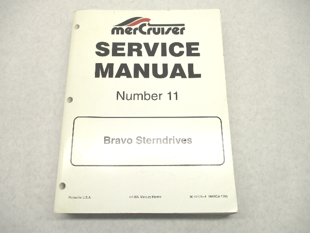 90-17431-4 98 Mercruiser #11 Bravo Sterndrive Service Repair Manual 1988-1998