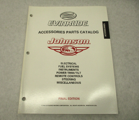 176944 OMC Evinrude Johnson Outboard Accessories Parts Catalog 1999 Final Ed