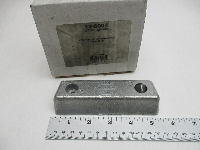18-6004 ZINC ANODE FOR VOLVO PENTA AQ290, 290DP OUTDRIVES 852835
