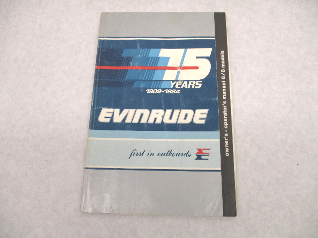 209874 Evinrude Outboard Owner's Operation Manual 6 8 HP 1983