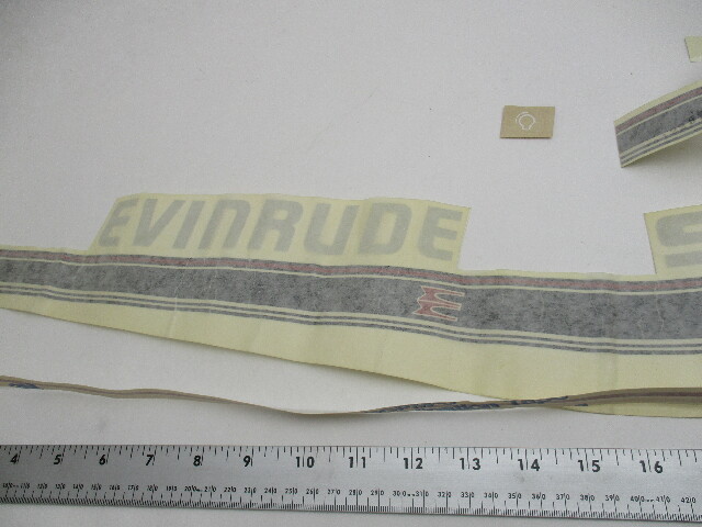 212083 0212083 OMC 9.9 HP Decals Evinrude Johnson Outboard