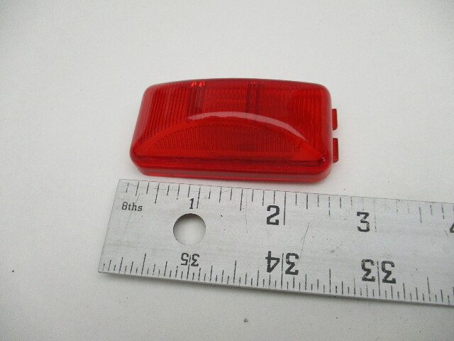 2500071 Boat Trailer Rectangular Red Clearance Side Marker Light 2.5 x 1.25