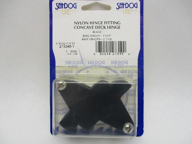 SeaDog Boat Bimini Top Nylon 7/8" Concave Deck Hinges 13/16"W x 2-7/16"L