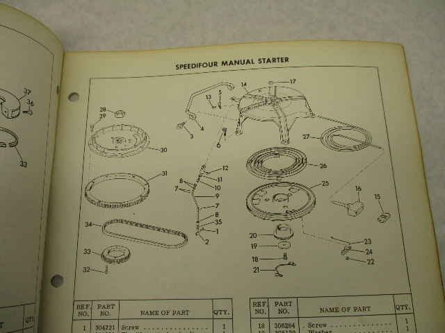 1963 Evinrude Outboard Parts Catalog 75 HP Speedifour 75352 75353