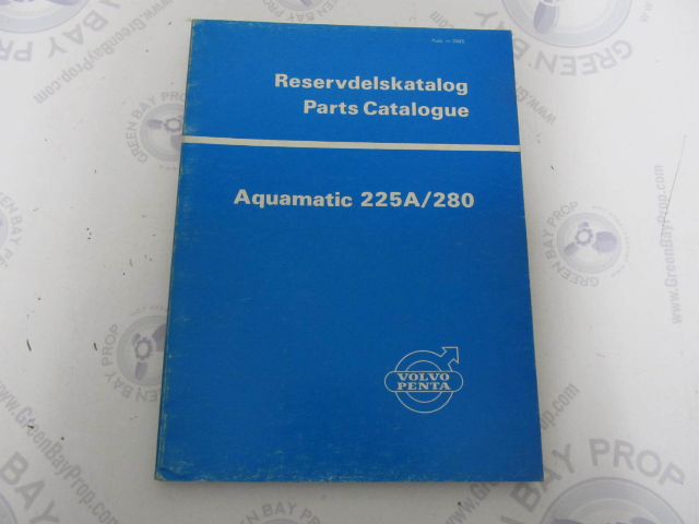 2845 Volvo Penta Parts Catalog Aquamatic 225A/280 1973