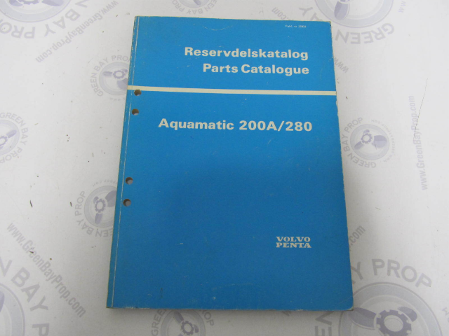 2868 Volvo Penta Parts Catalog Aquamatic 200A/280 1973