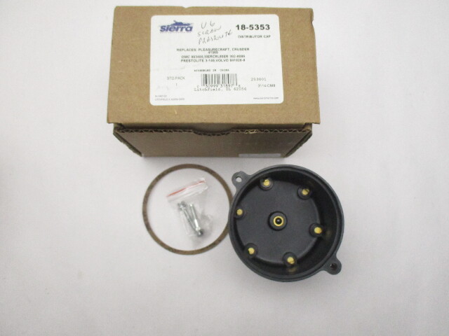 18-5353 New Sierra Distributor Cap for Mercruiser, OMC, Volvo