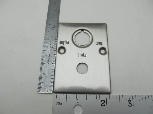 0311226 311226 Indicator Light Choke Switch Plate OMC Evinrude Johnson 40 HP