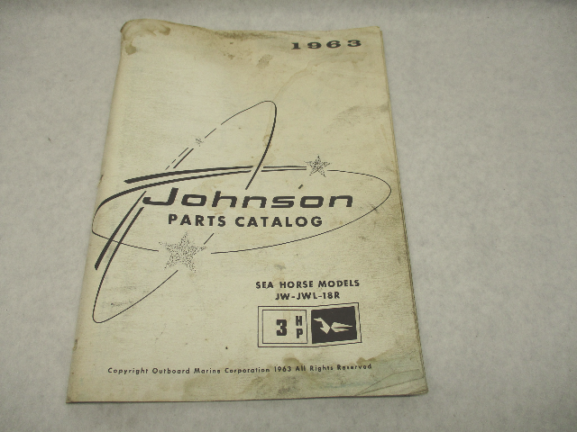 379267 1963 Johnson Sea-Horse Outboard Parts Catalog 3 HP JW-JWL-18R