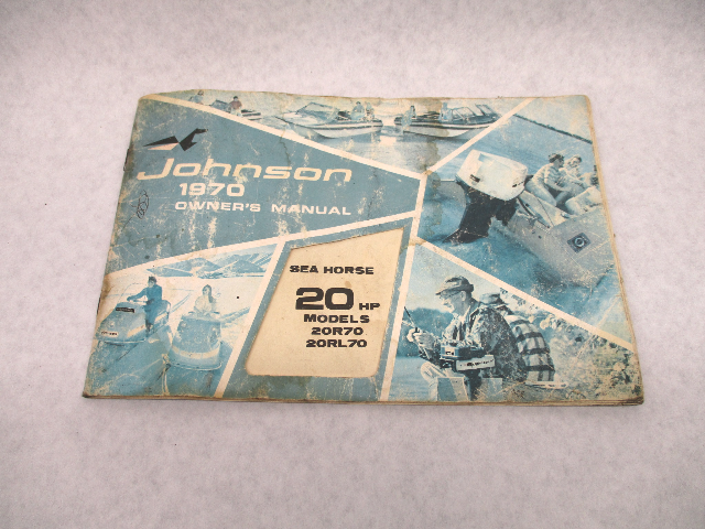 384146 1970 Owner's Operating Manual for Johnson 20 HP Sea Horse Outboards