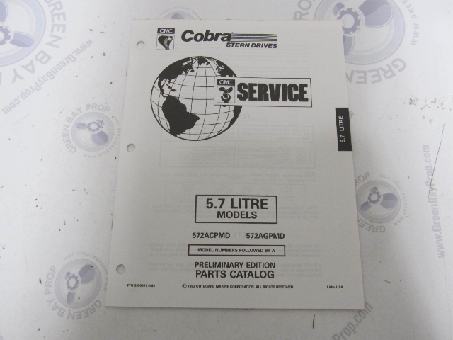 3850641 1994 OMC Cobra Stern Drive Parts Catalog 5.7L