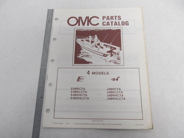 393577 OMC Evinrude Johnson 1983 Outboard 4 HP Parts Catalog