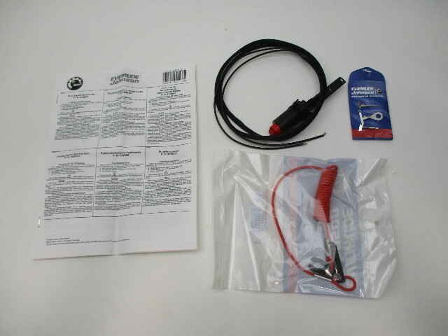 398692 0398692 583974 OMC Ignition Stop Switch Kit Evinrude Johnson 6-60HP