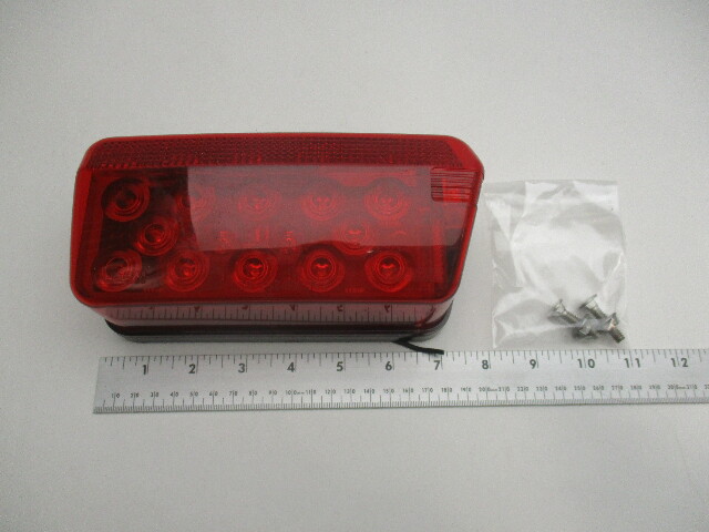 403028 Wesbar Waterproof RED LED Left Roadside Tail Light for Trailers
