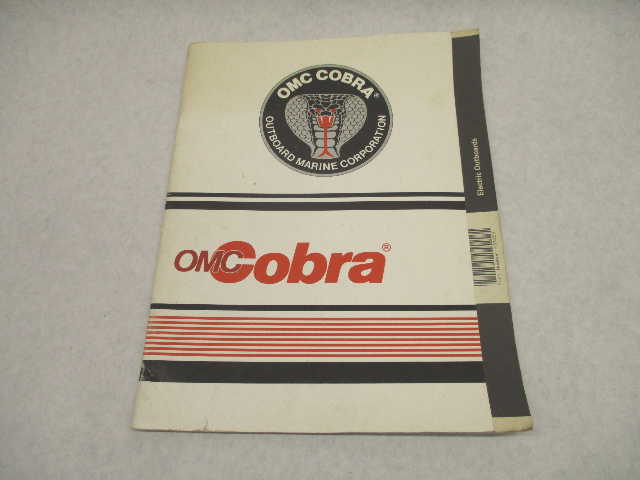 1988 Owner's Operating Manual for OMC Cobra Electric Outboards