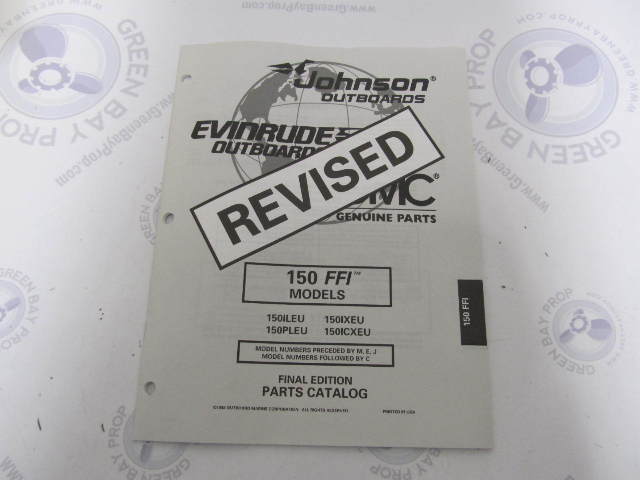 438719 OMC Evinrude Johnson 150 FFI EU Outboard Parts Catalog 1997