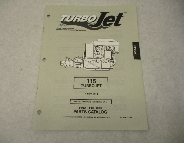 438733 OMC Evinrude Johnson Outboard Parts Catalog 115 TurboJet 1997