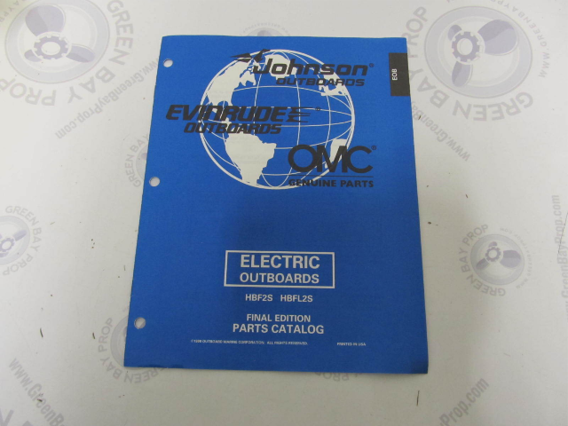 438987 OMC Evinrude Johnson Electric Trolling Outboard Parts Catalog 1998