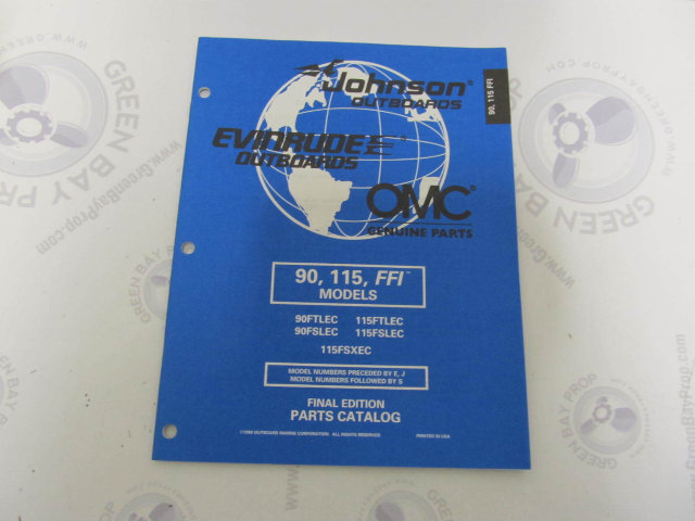 439285 OMC Evinrude Johnson 90/115 FFI Outboard Parts Catalog 1998