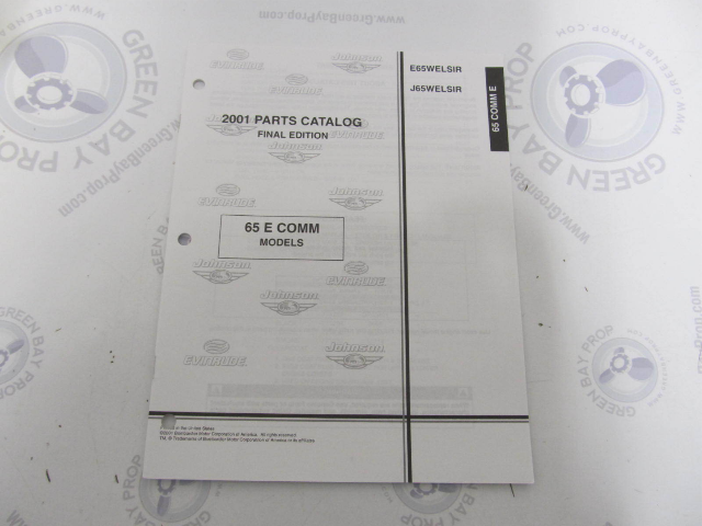 5001680 OMC BRP Evinrude Johnson 65 COMM E Outboard Parts Catalog 2001