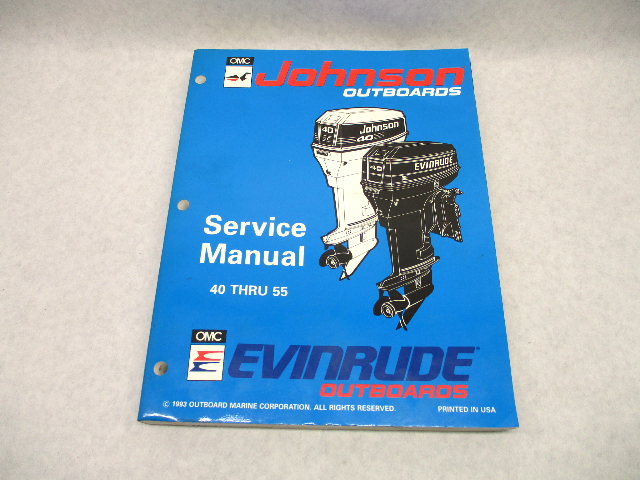 500608 OMC Evinrude Johnson Outboard Service Repair Manual 40-55 "ER" 1994