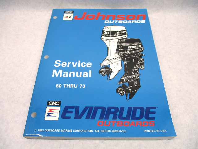 500609 1994 OMC Evinrude Johnson Outboard Service Repair Manual 60-70 HP "ER"