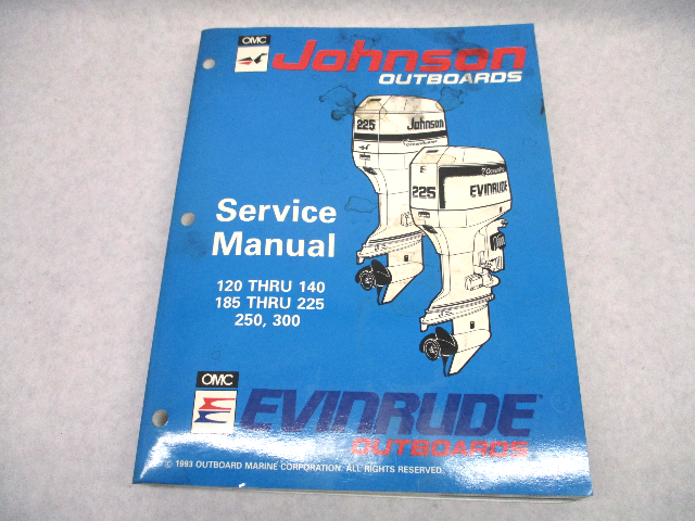 500612 OMC Johnson Evinrude Outboard Service Repair Manual "ER" 120-300 HP 1994