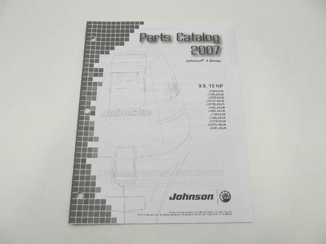 5007201 BRP Johnson Outboard Parts Catalog 9.9-15 HP 4-Stroke 2007