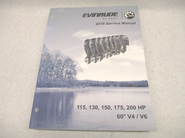 5008152 BRP Evinrude Outboard Service Manual E-TEC 115-200 HP 60 DEG V4 V6 2010