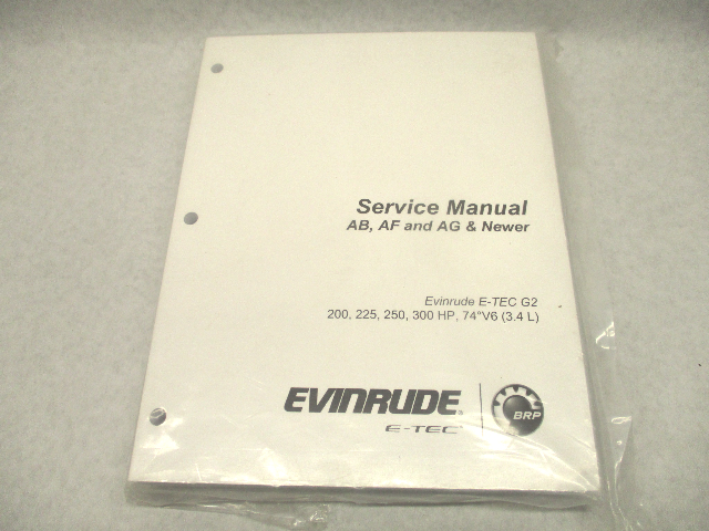 5010014 Evinrude E-TEC G2 Outboard Service Repair Manual 200-300 HP 74 V6 AB AF AG