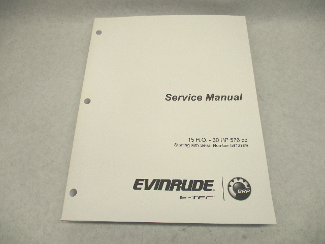5010277 BRP Evinrude Outboard Service Manual 15 HO thru 30 HP E-TEC 2017