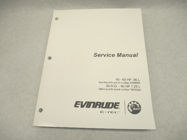 5010279 BRP Evinrude Outboard Service Repair Manual 40-90 HP E-TEC 2017