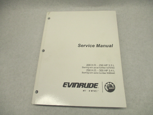 5010283 BRP Evinrude Outboard Service Repair Manual E-Tec 200-300 HP 2017