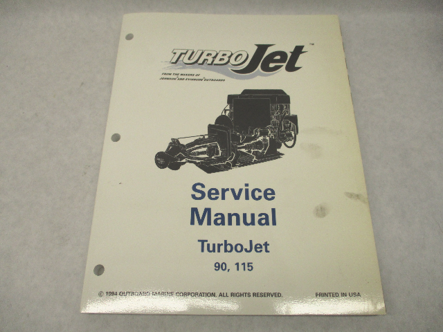 503141 OMC Evinrude Johnson TurboJet Service Repair Manual "EO" 90 115  1995