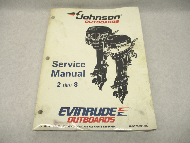 503145 Evinrude Johnson Outboard Service Repair Manual "EO" 2-8 HP 1995