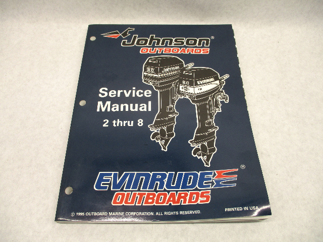 507120 Evinrude Johnson Outboard Service Repair Manual "ED" 2-8 HP 1996