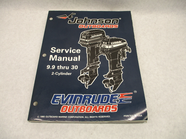 507122 Evinrude Johnson Outboard Service Repair Manual "ED" 9.9-30 HP 2-CYL 1996