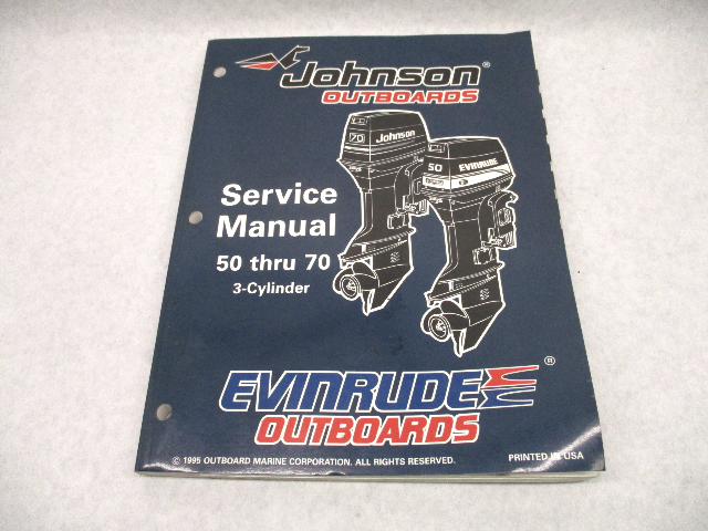 507125 Evinrude Johnson Outboard Service Repair Manual "ED" 50-70 HP 3-CYL 1996