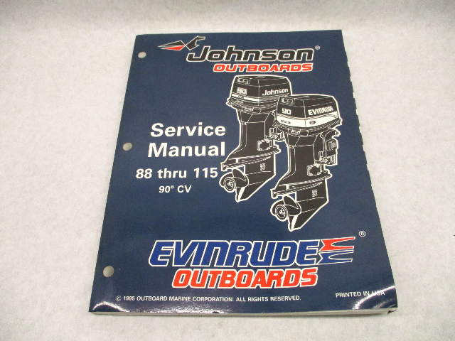 507126 Evinrude Johnson Outboard Service Repair Manual "ED" 88-115 HP 90 CV 1996